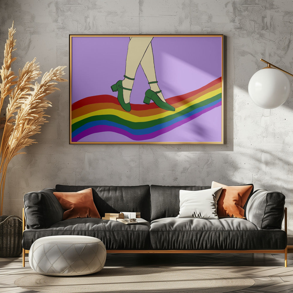 Regenboogwandeling | Canvas