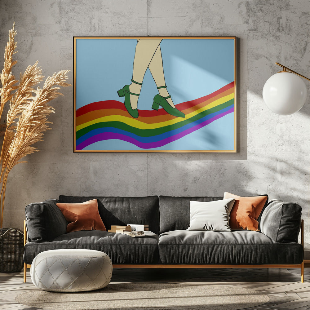 Regenboogwandeling | Canvas