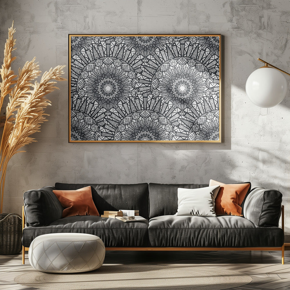Abstract Mandala Line Art | Canvas