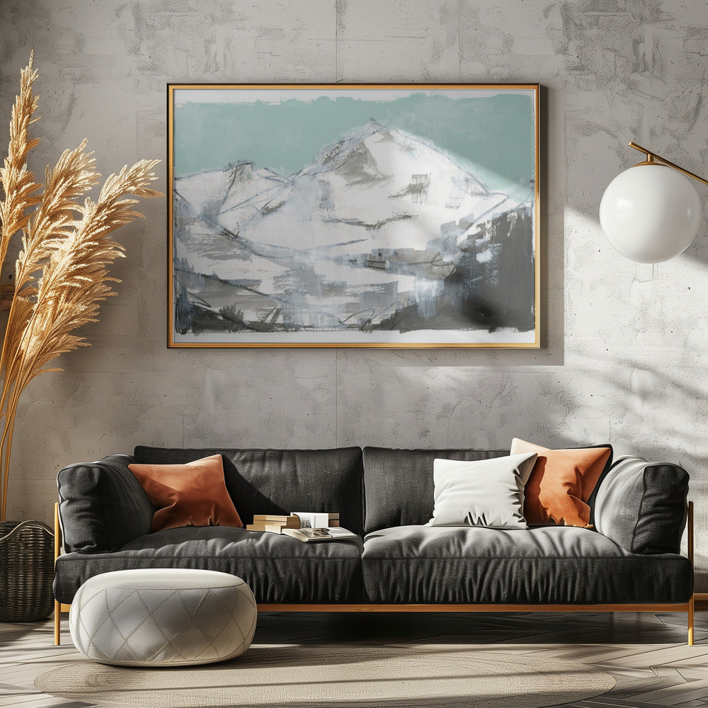 Witte Bergen Print nr. 2 | Poster