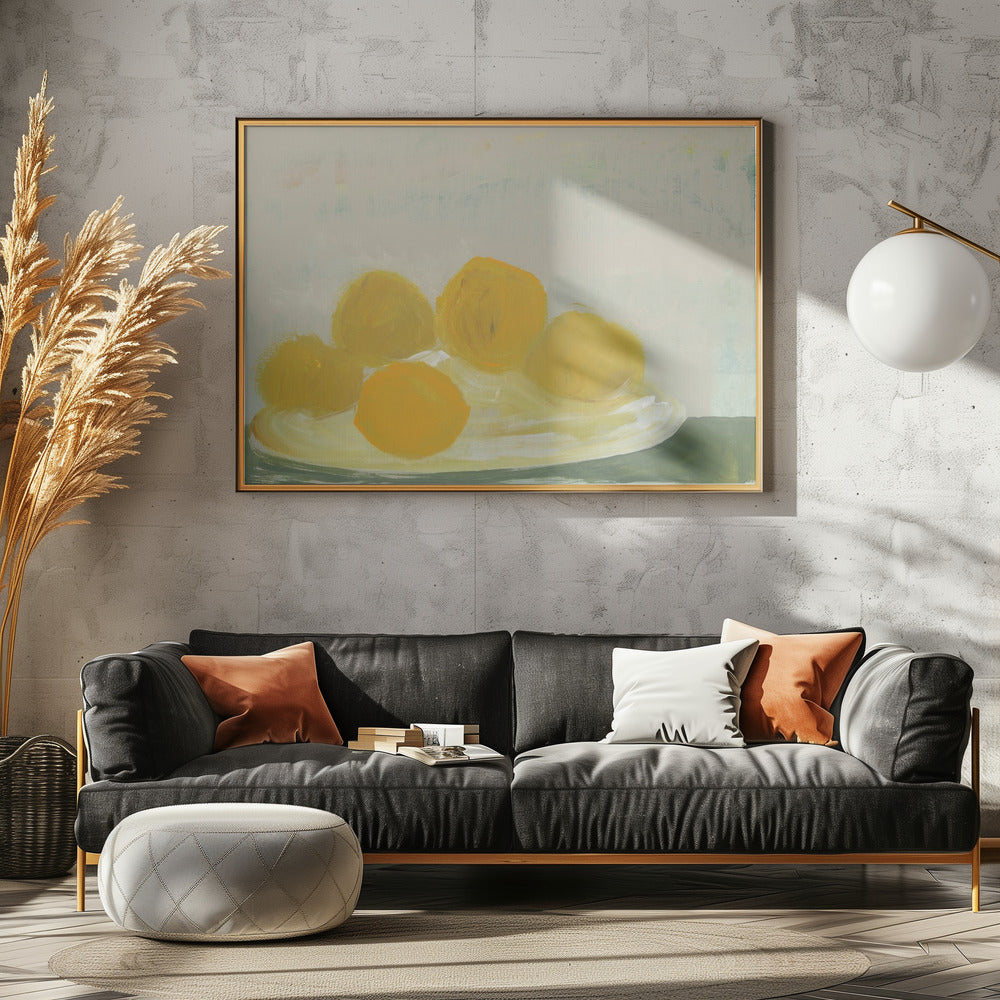 Limoni sul piatto nr. 1 | Canvas