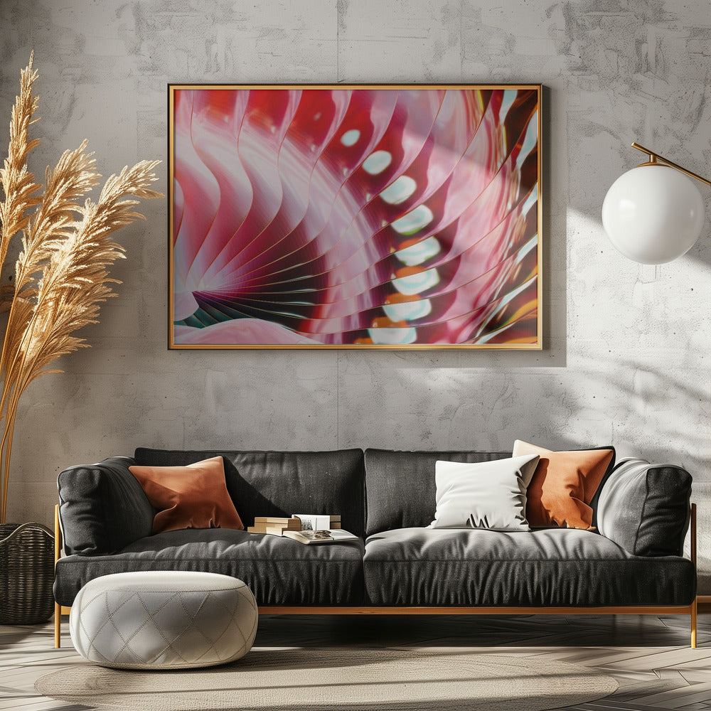 Crimson Petal Waves | Poster