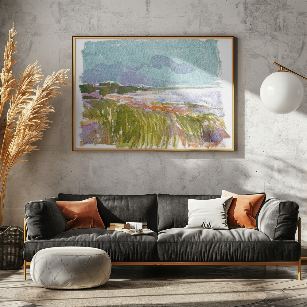 Blauwe luchten sereniteit | Poster