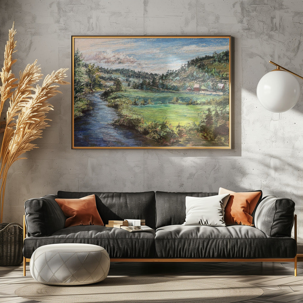 Serene riviervallei | Poster