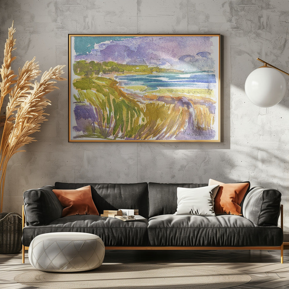 Blauwe luchten sereniteit | Canvas
