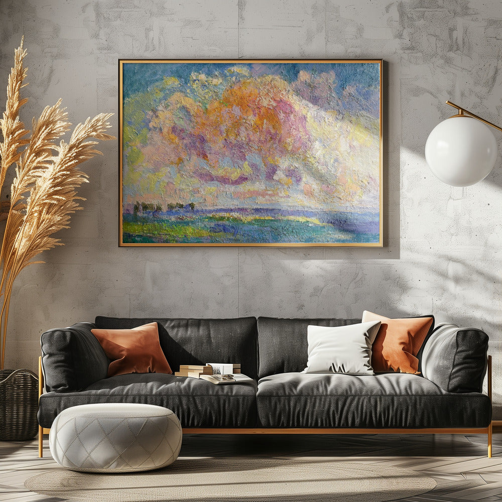 Levendig schilderachtig landschap | Canvas