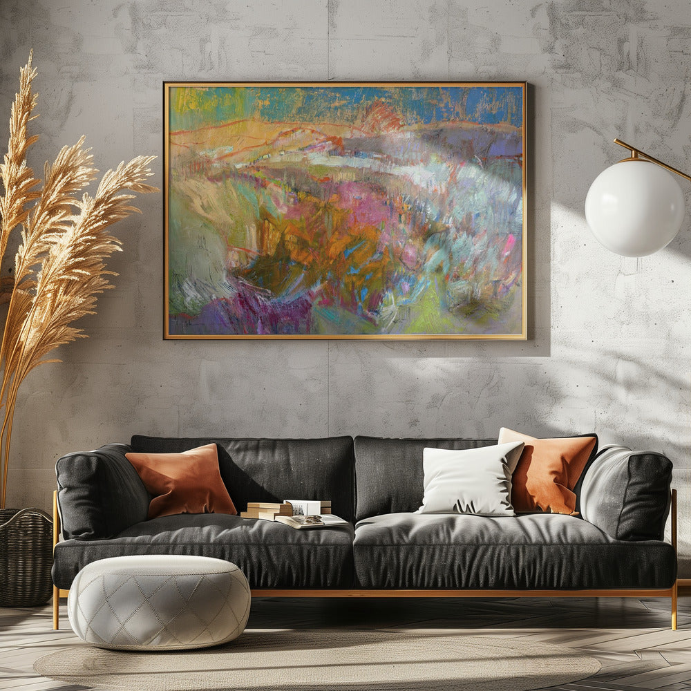 Levendig berglandschap | Poster