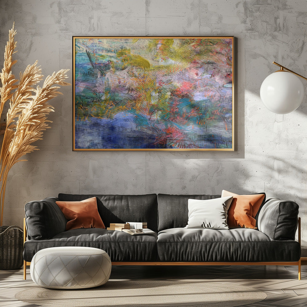 Expressionistische inscriptie | Canvas