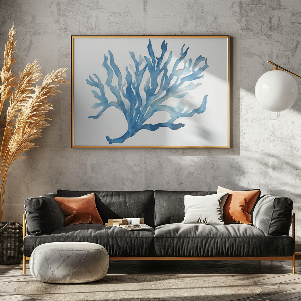 Blauw Koraal | Canvas