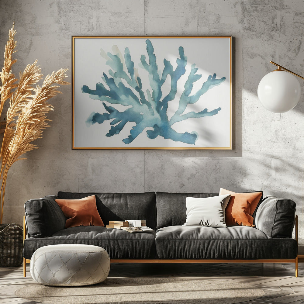 Turquoise Koraal | Canvas