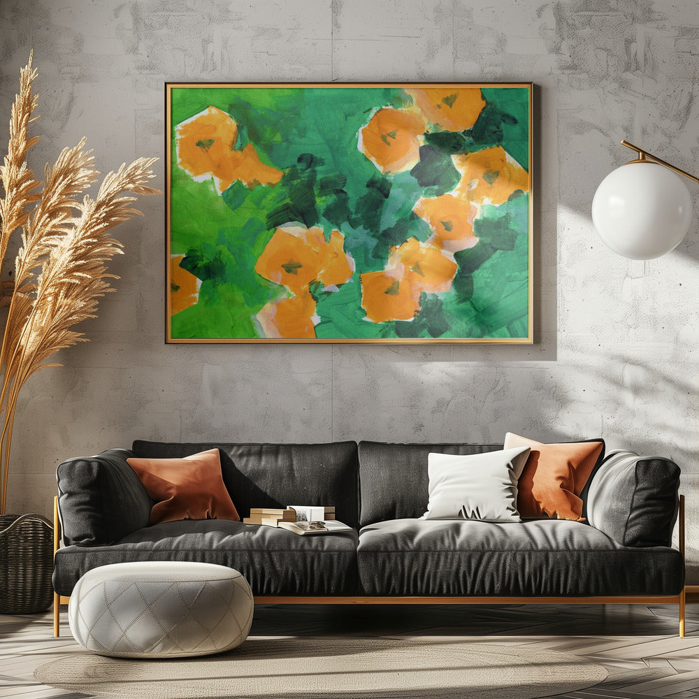 Gouden Bloesem Uitbarsting | Canvas