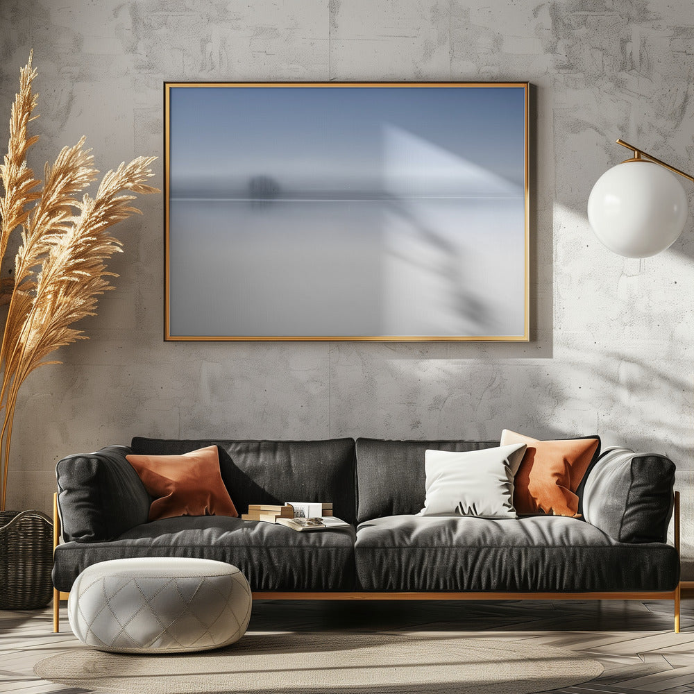 De schemerrivier | Canvas