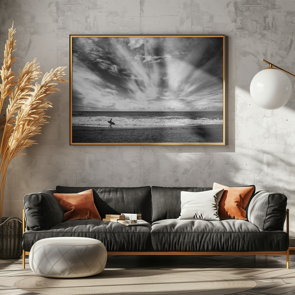 De eenzaamheid van een surfer | Poster