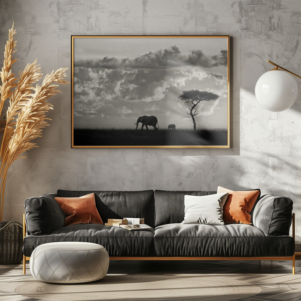 Silhouetten van Mara | Canvas
