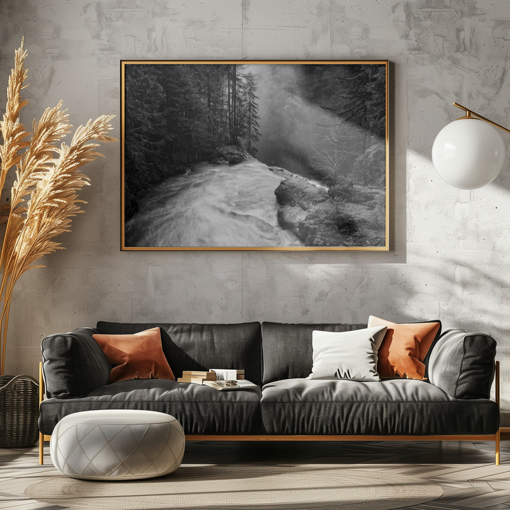 Over de watervallen | Canvas