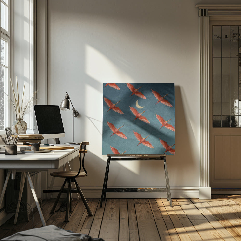 Crimson Flight Nights | Canvas