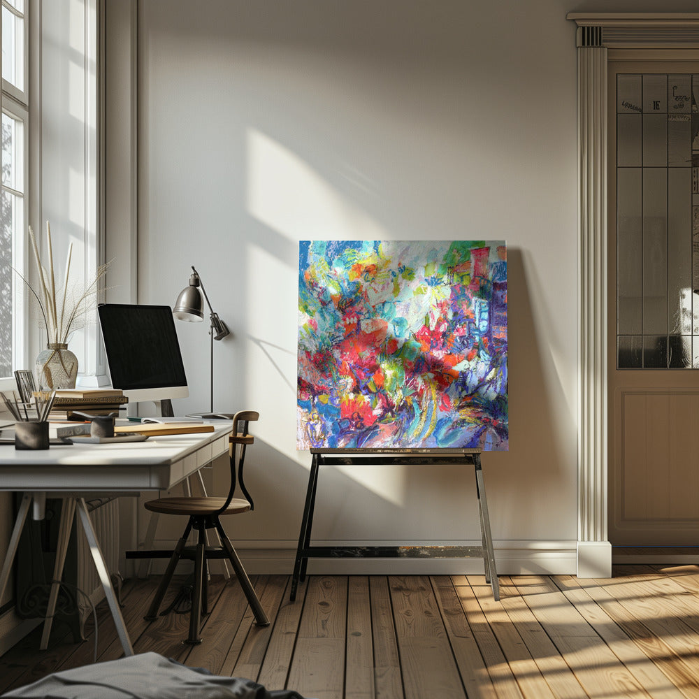 Diep in de weide | Canvas