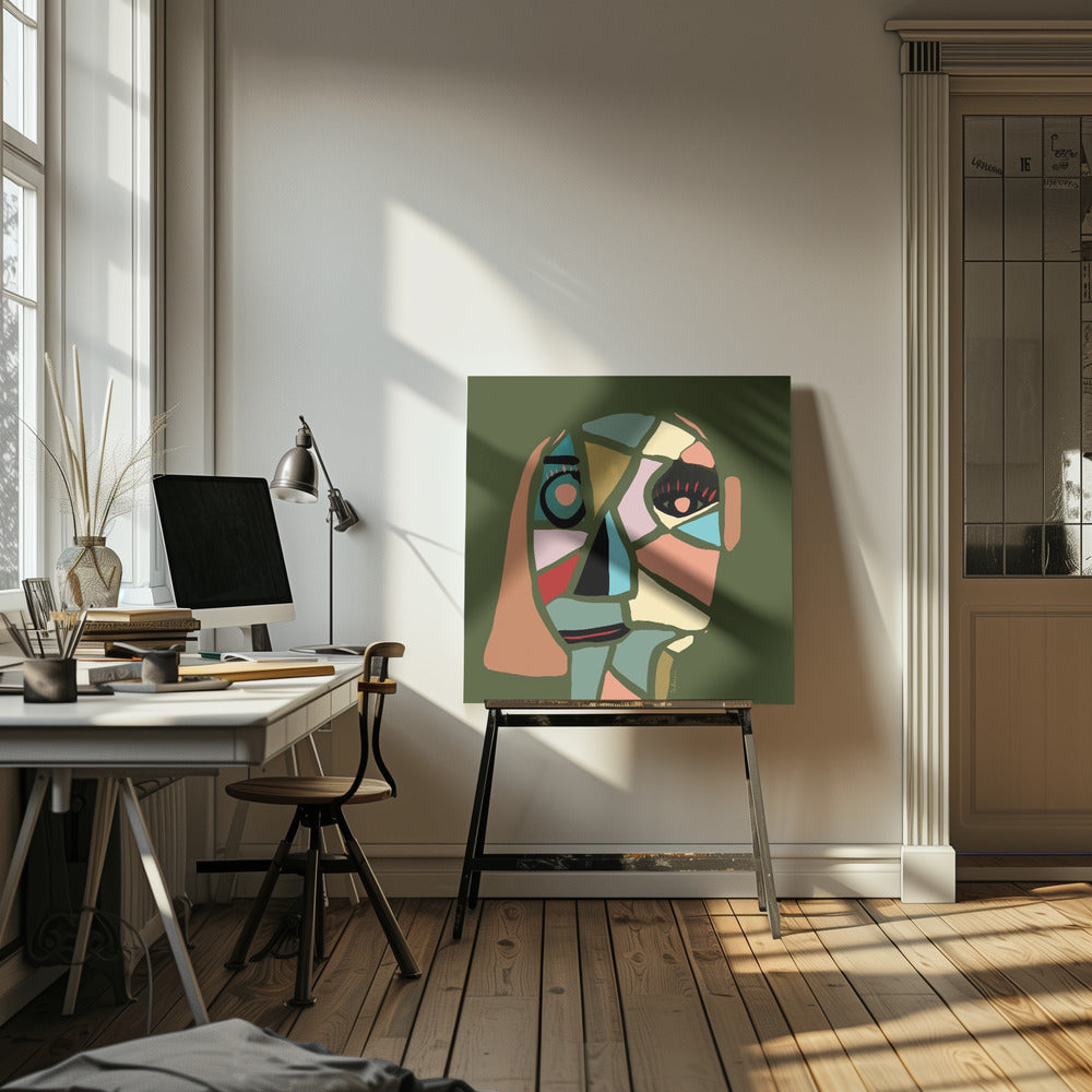 Abstract gezicht | Canvas