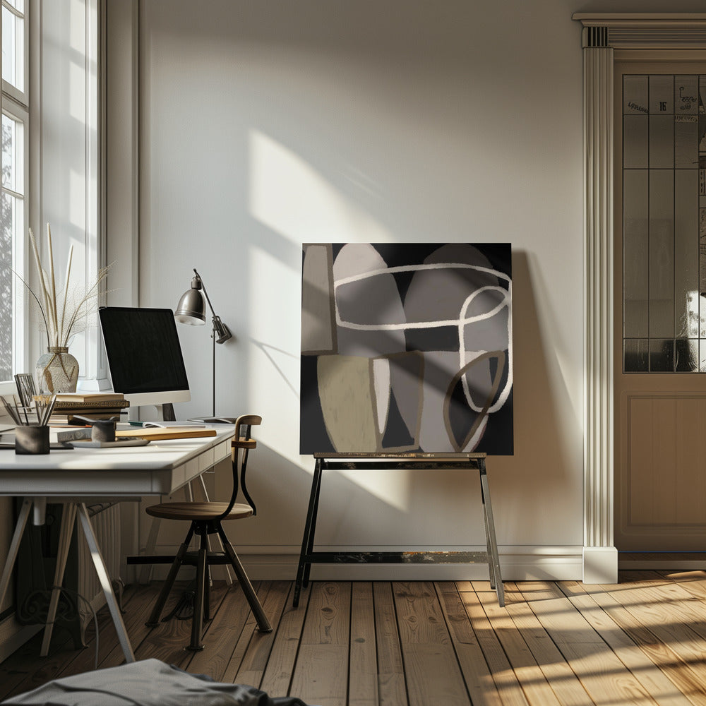 Abstract black and white | Canvas