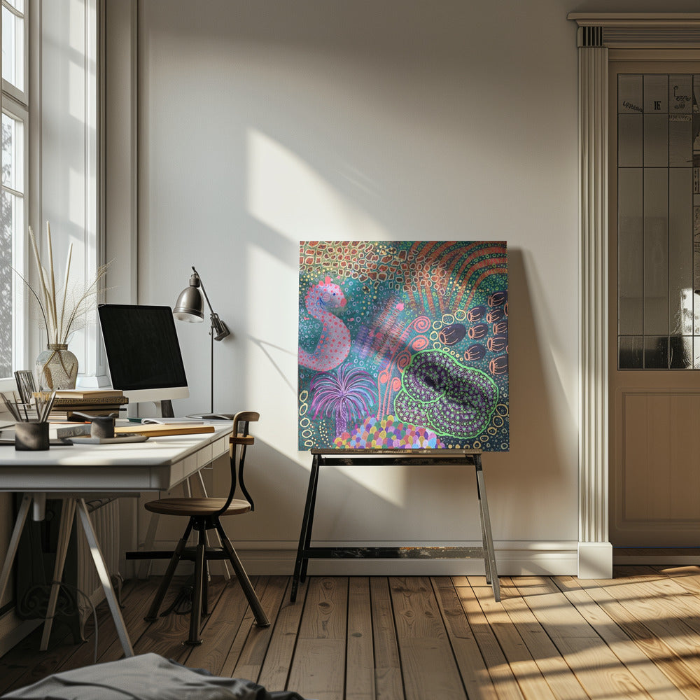 Zeepaardje in het regenwoud in de zee 2 | Canvas
