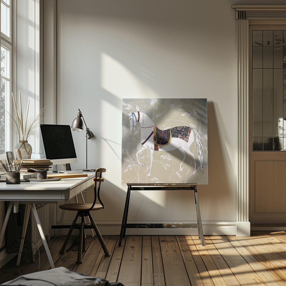 Ruiter-Elegantie Wandtapijten van Tijd IV | Canvas