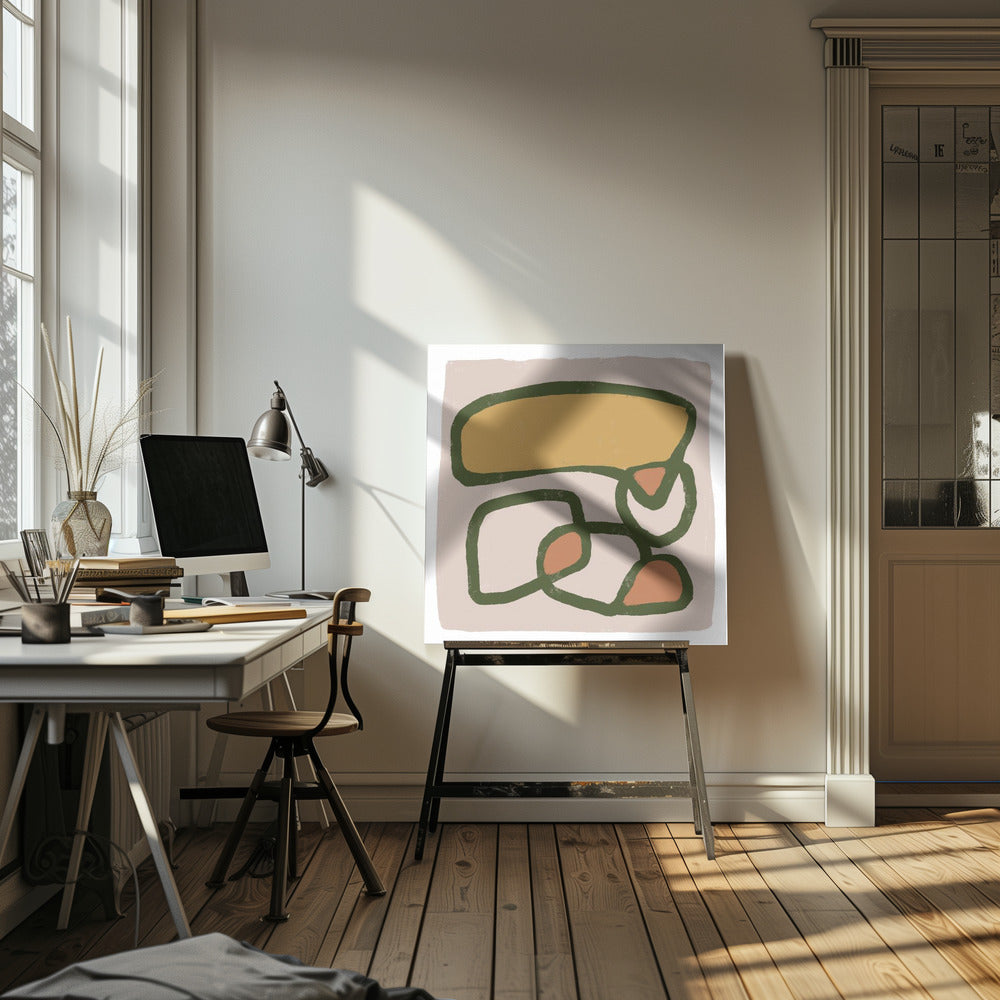 Abstracte cirkels | Canvas