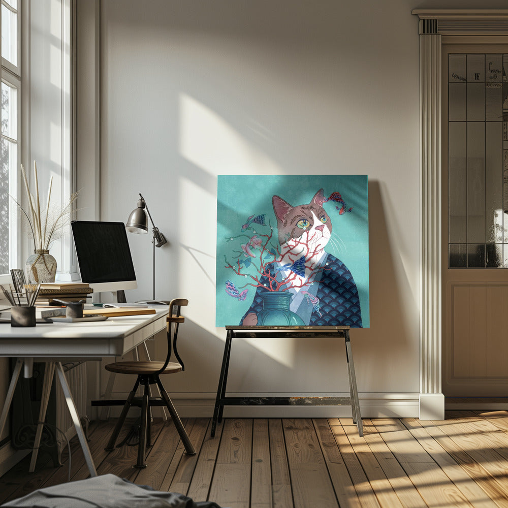 Kat en Vis | Canvas