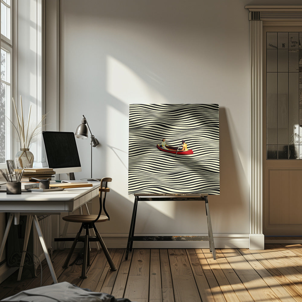 Illusoire boottocht | Canvas