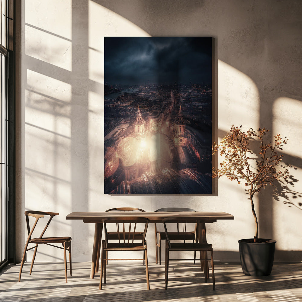 Een licht in de duisternis | Canvas