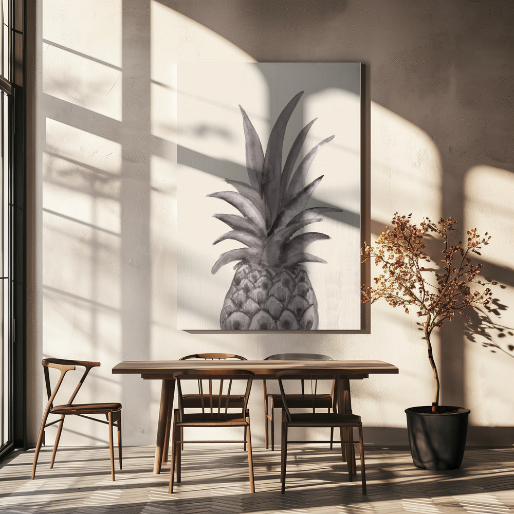 Inkt Ananas | Canvas