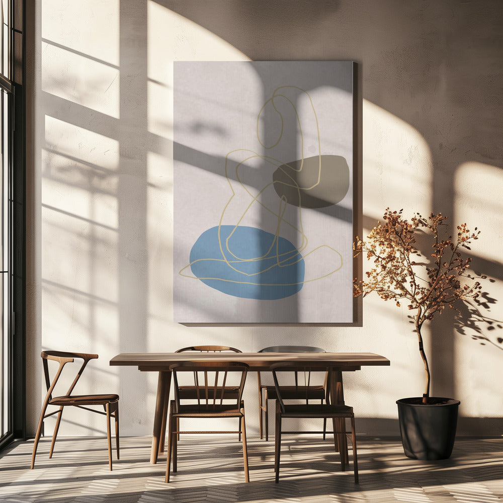Gouden Lijnen | Canvas