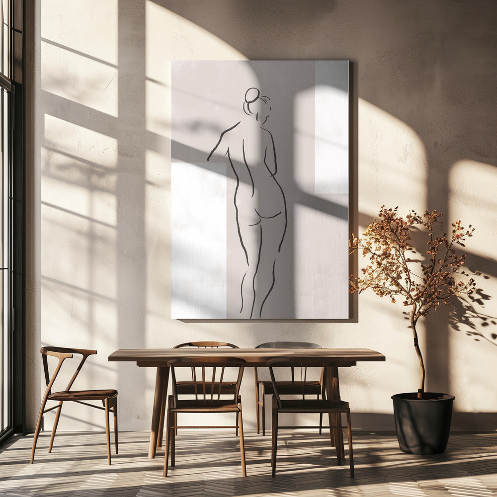 Vrouw in studio | Canvas