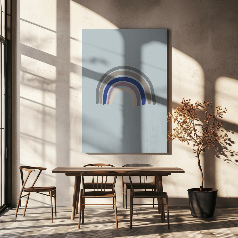 Regenboogblauw | Canvas