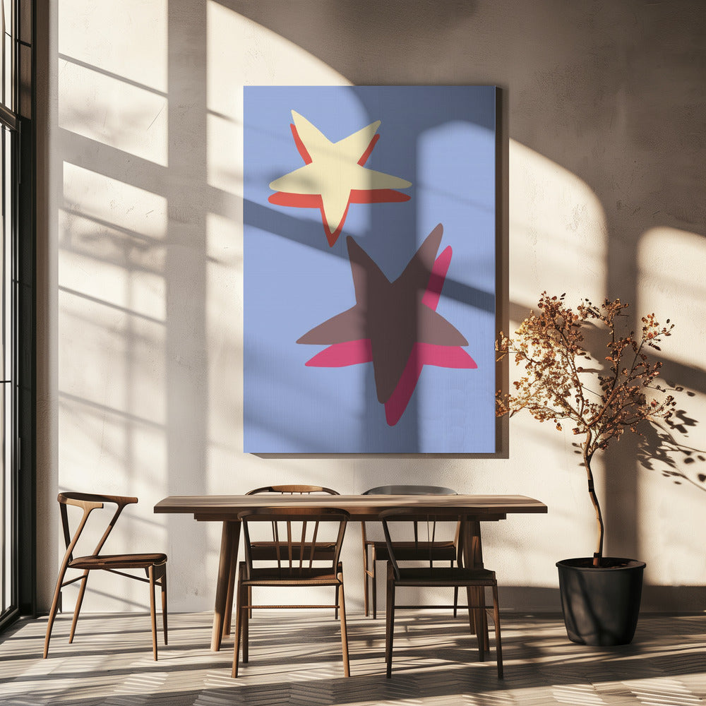 Blauwe Ster | Canvas