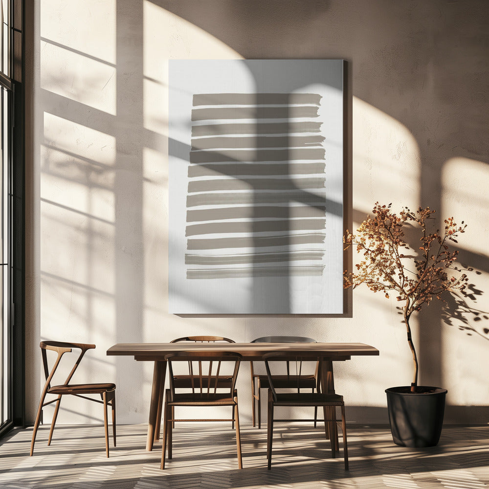 Groene Strepen | Canvas