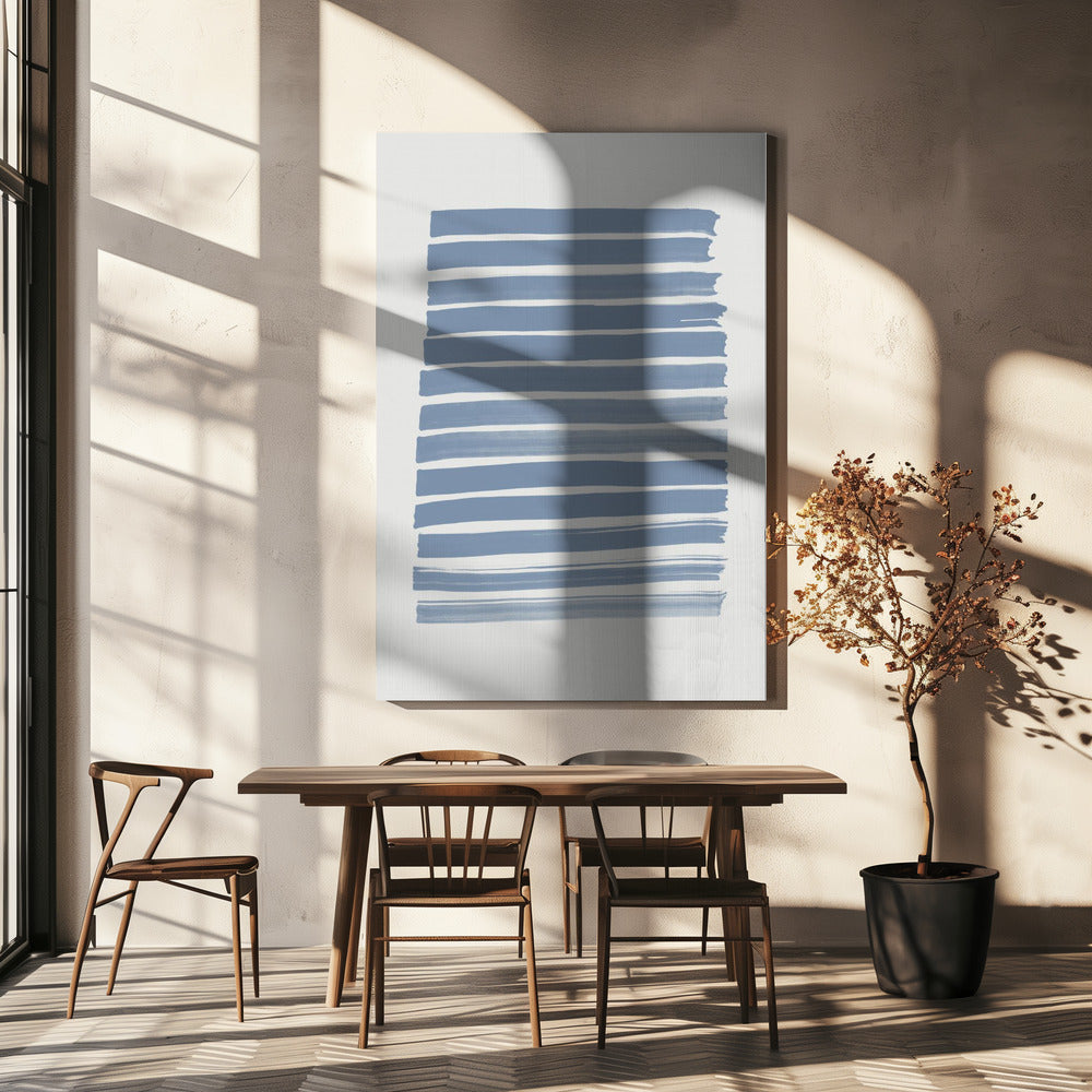 Blauwe Strepen | Canvas