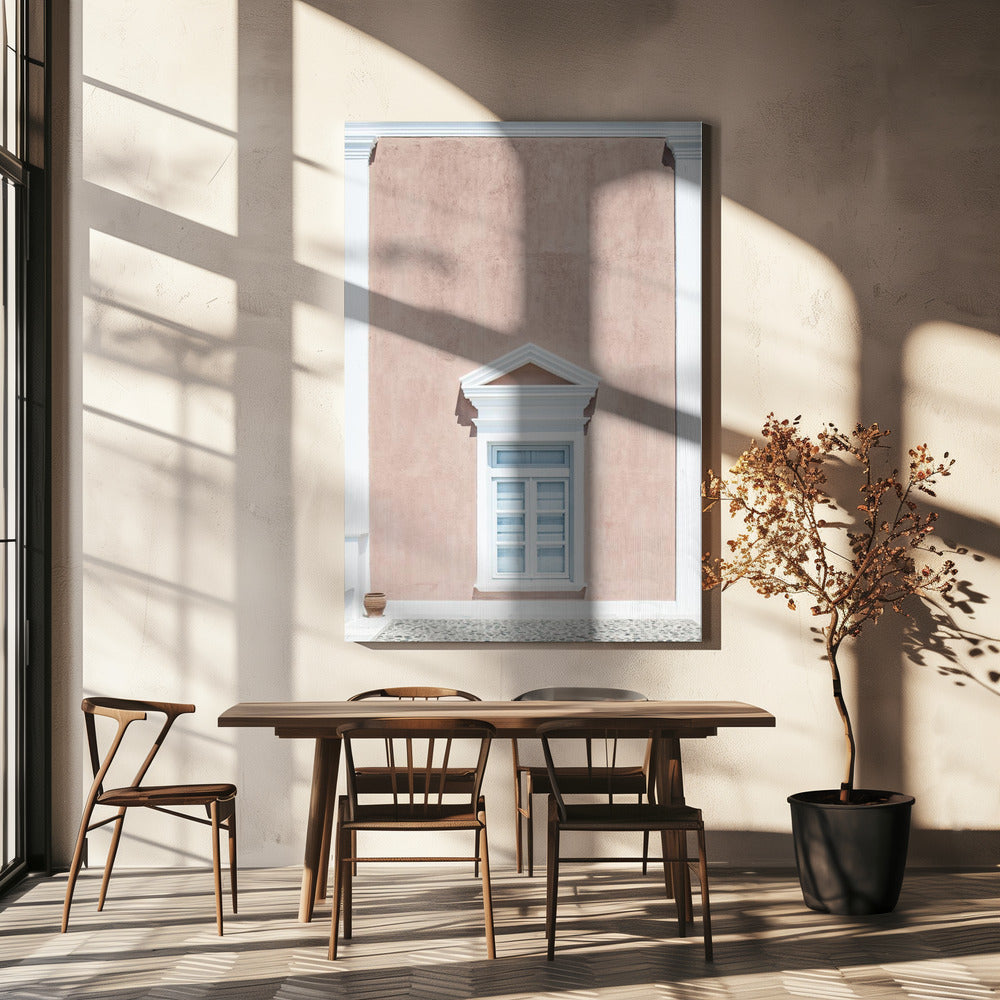 Pink wall and a pediment | Canvas
