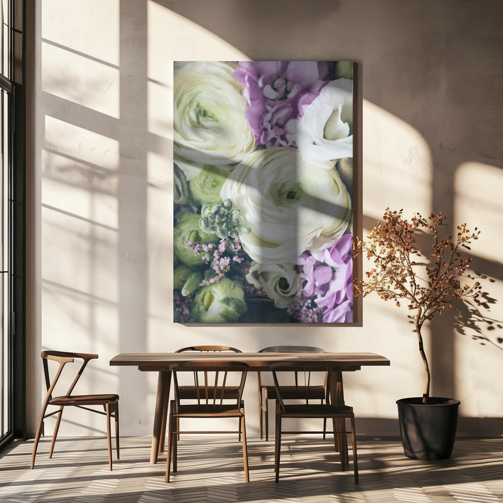 Bloemblaadjes van elegantie | Canvas