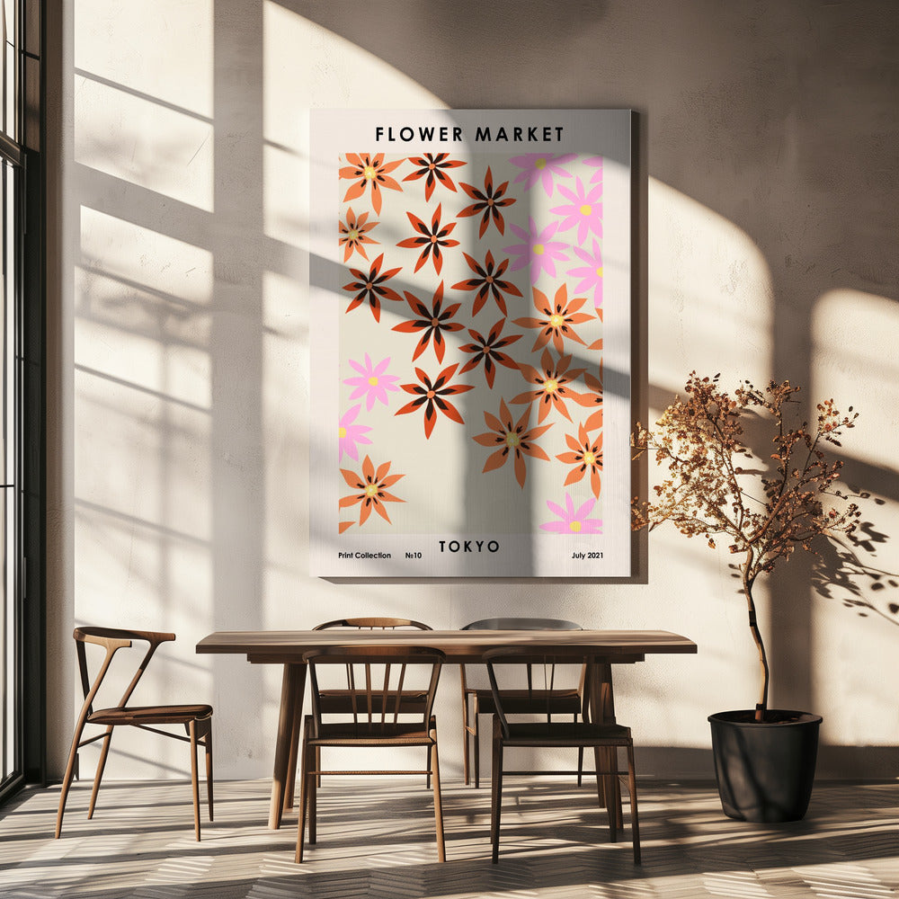 Bloemenmarkt Tokio | Canvas