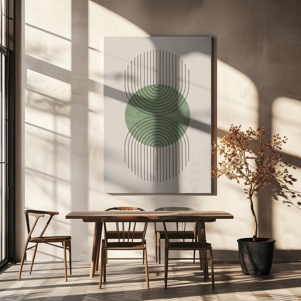 Symmetrische golven | Canvas