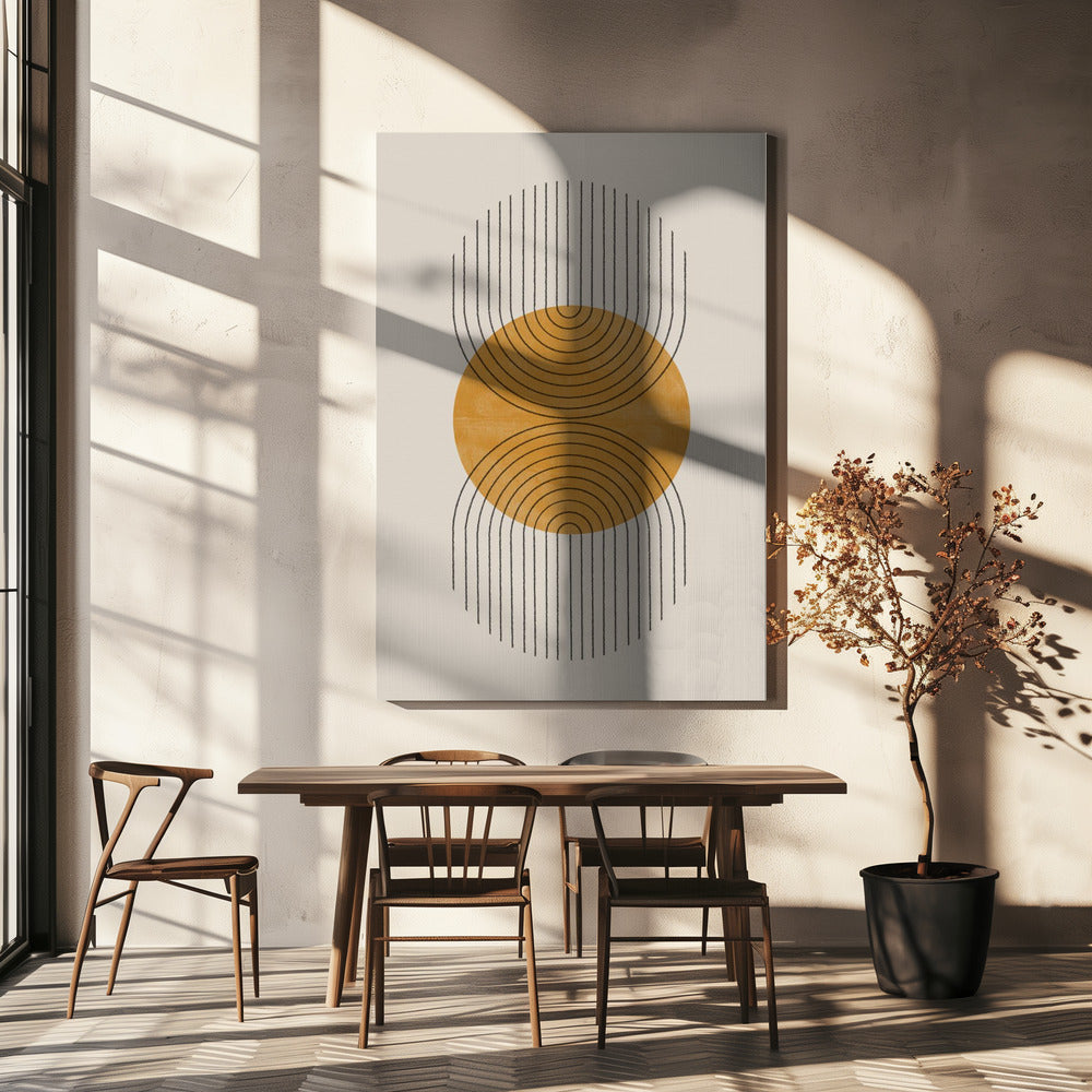 Symmetrische golven | Canvas