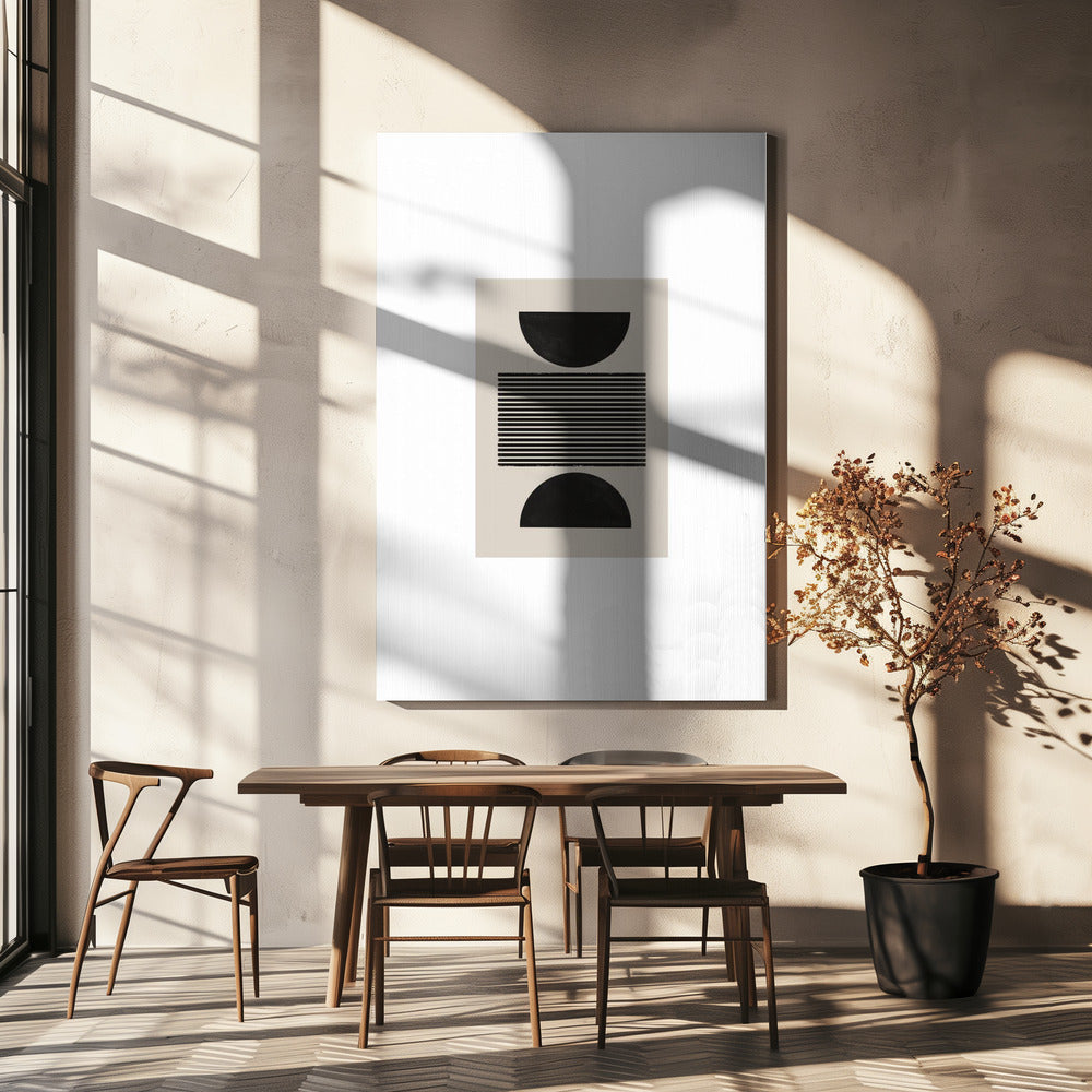 Monochroom evenwicht | Canvas