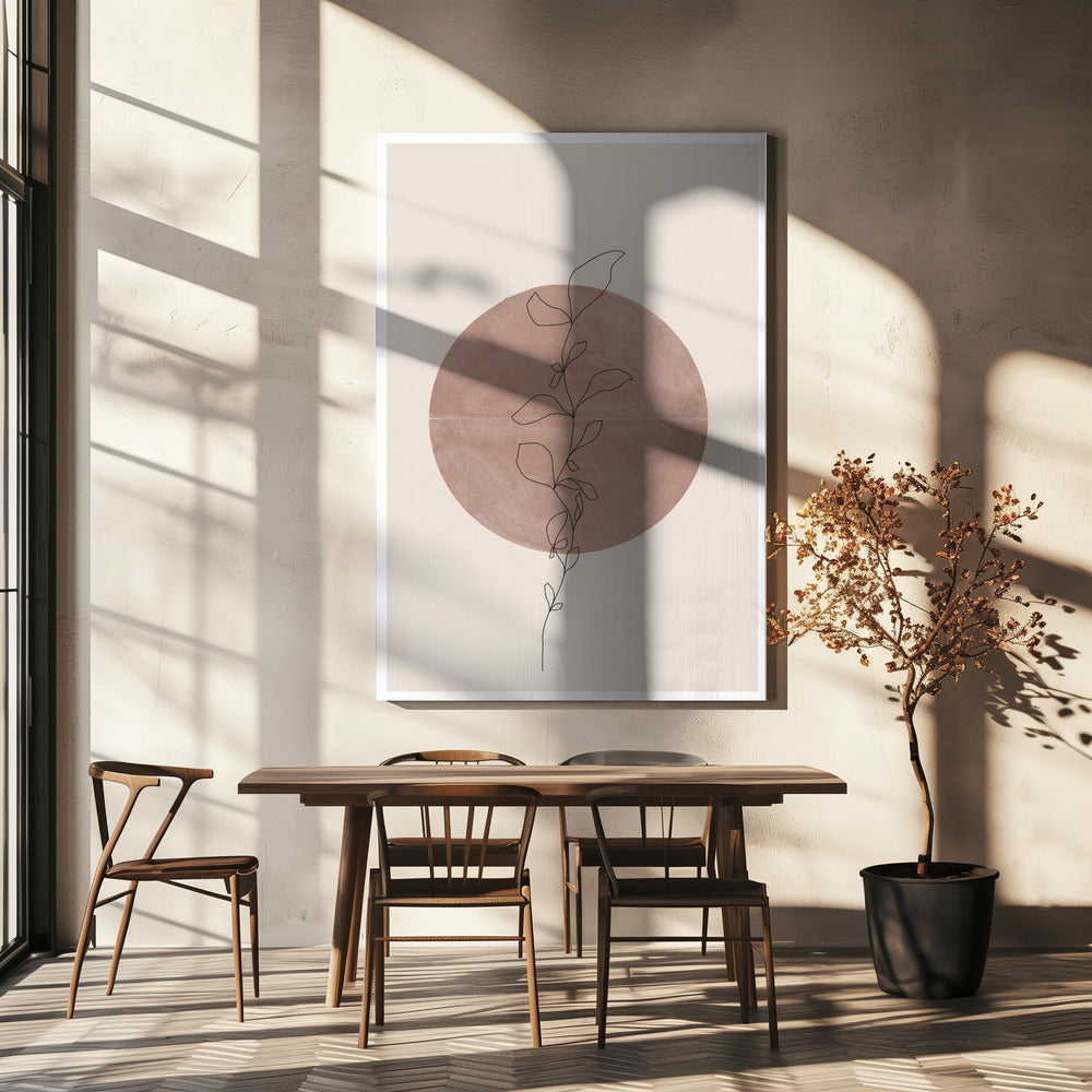 Cirkel en Wijnstok | Canvas
