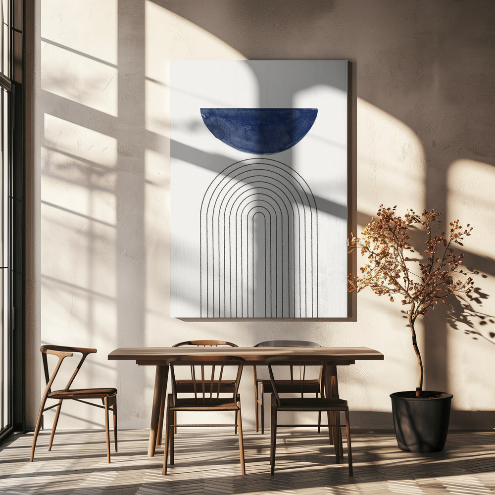 Gebogen sereniteit | Canvas