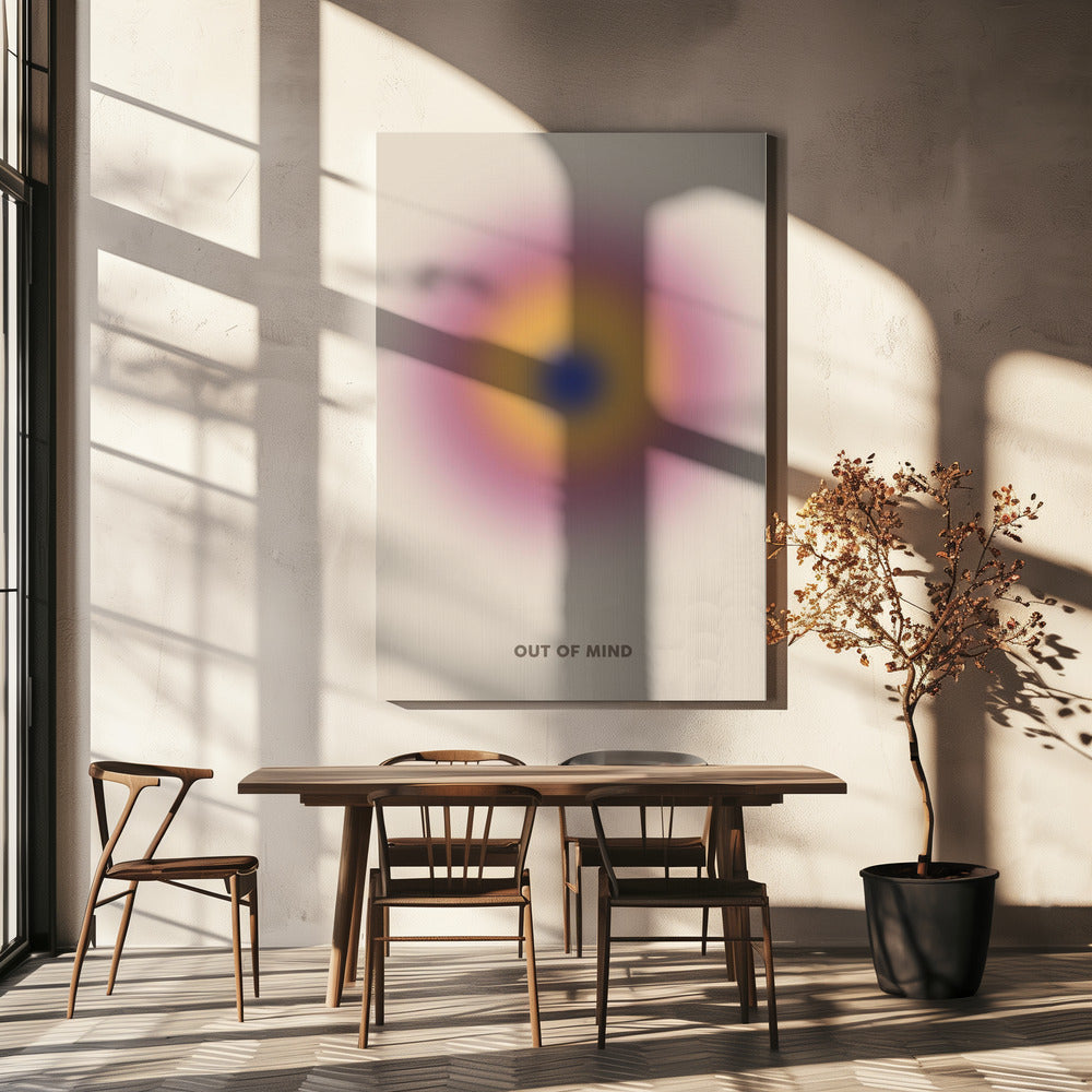 Kleurrijke concentrische gloed | Canvas