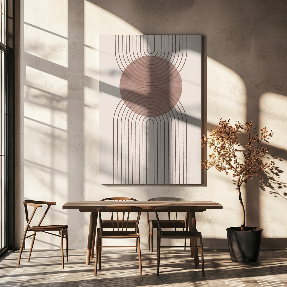Gebogen paden | Canvas