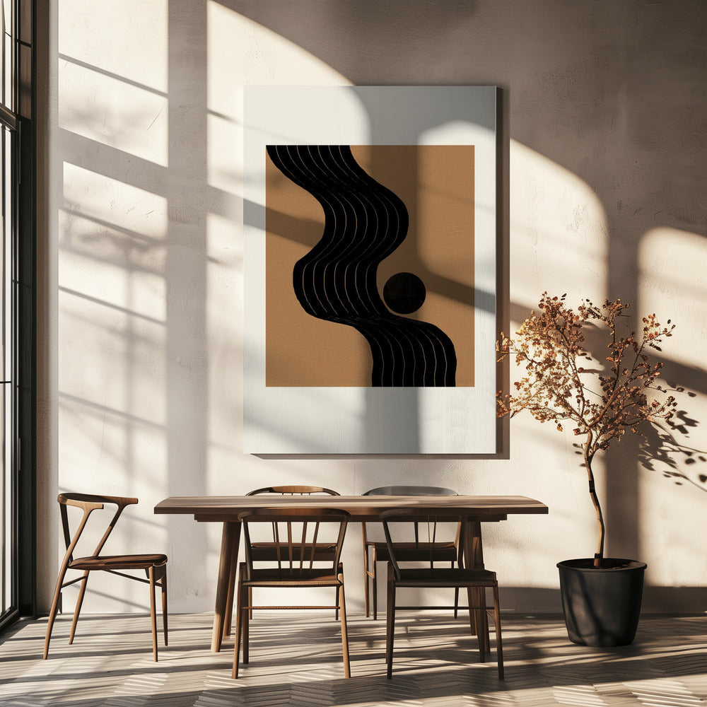Harmonie van het gebogen pad | Canvas