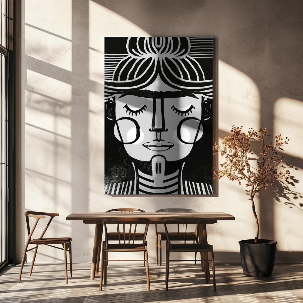 Symmetrische sereniteit | Canvas