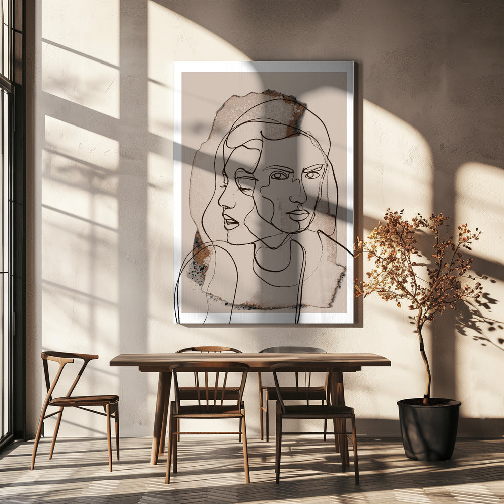 Duality in Lines | Canvas