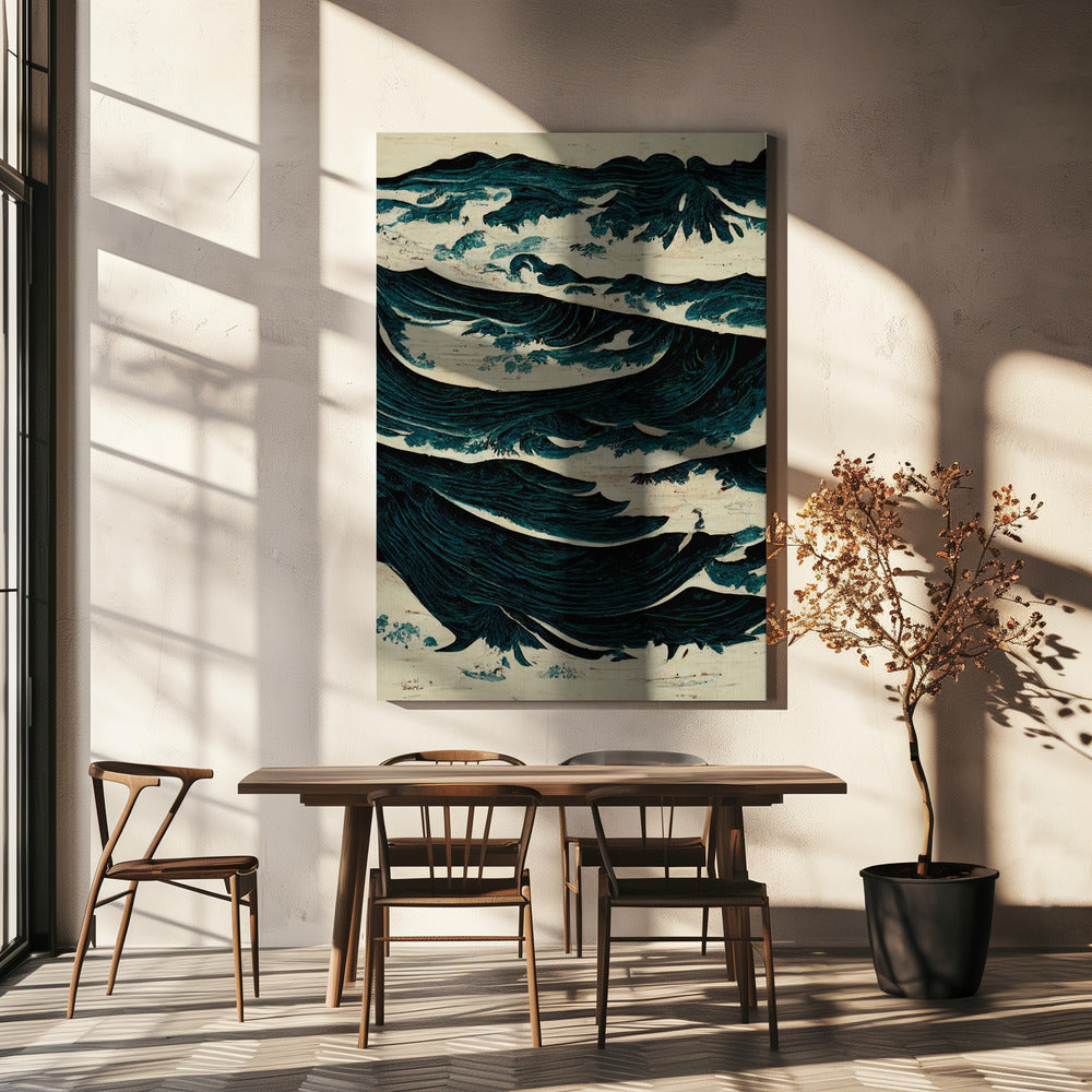 Turbulente golven | Canvas